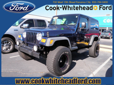 jeep wrangler 2004 blue suv sport gasoline 6 cylinders 4 wheel drive automatic 32401