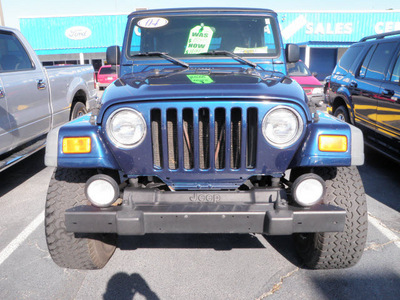 jeep wrangler 2004 blue suv sport gasoline 6 cylinders 4 wheel drive automatic 32401