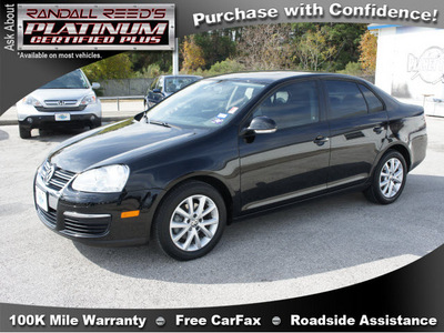 volkswagen jetta 2010 black sedan gasoline 5 cylinders front wheel drive automatic 77388