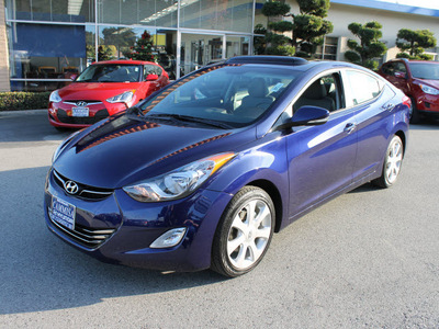 hyundai elantra 2012 blue sedan limted 4 cylinders front wheel drive automatic 94010