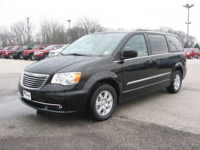 chrysler town and country 2012 black van touring flex fuel 6 cylinders front wheel drive automatic 45840