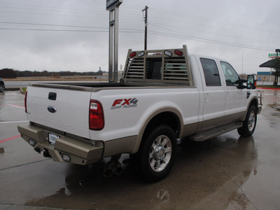 ford f 250 super duty 2010 white king ranch diesel 8 cylinders 4 wheel drive automatic 76087