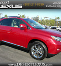 lexus rx 350 2010 red suv gasoline 6 cylinders front wheel drive automatic 92235