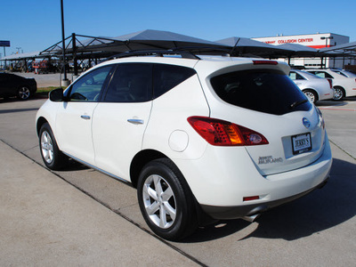 nissan murano 2009 white suv sl gasoline 6 cylinders front wheel drive automatic with overdrive 76087