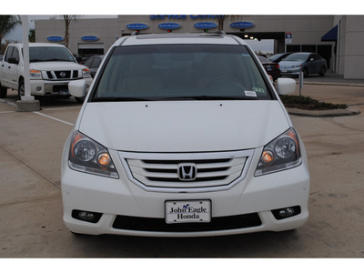 honda odyssey 2010 white van touring gasoline 6 cylinders front wheel drive automatic with overdrive 77065
