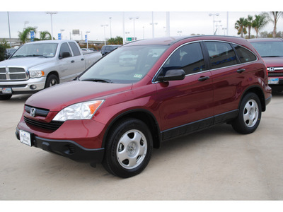 honda cr v 2009 red suv lx gasoline 4 cylinders front wheel drive automatic with overdrive 77065