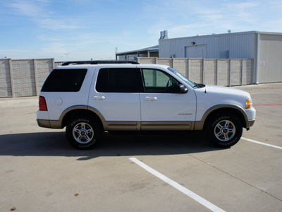 ford explorer 2002 white suv eddie bauer gasoline 6 cylinders rear wheel drive automatic with overdrive 76108