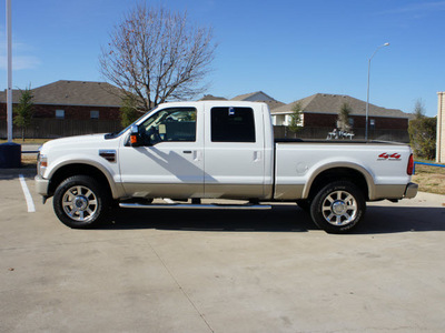 ford f 250 super duty 2008 white lariat king ranch diesel 8 cylinders 4 wheel drive automatic 76108