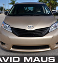toyota sienna 2011 gold van gasoline 6 cylinders front wheel drive automatic 32771