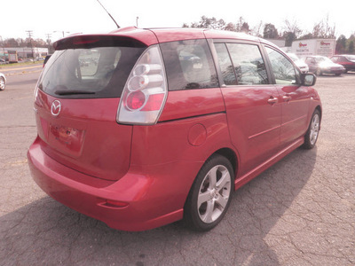 mazda mazda5 2006 red van sport gasoline 4 cylinders front wheel drive automatic 28217