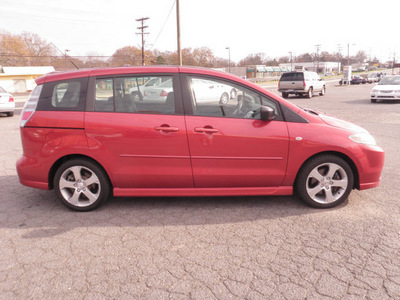 mazda mazda5 2006 red van sport gasoline 4 cylinders front wheel drive automatic 28217