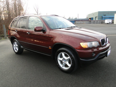 bmw x5 2001 maroon suv 3 0i gasoline 6 cylinders all whee drive automatic 98226