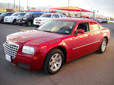 chrysler 300 2007 red sedan gasoline 6 cylinders rear wheel drive automatic 79925