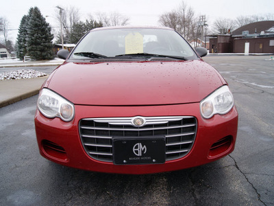 chrysler sebring 2004 red sedan gasoline 4 cylinders front wheel drive automatic 61008