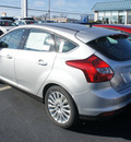 ford focus 2012 silver hatchback titanium gasoline 4 cylinders front wheel drive automatic 08753