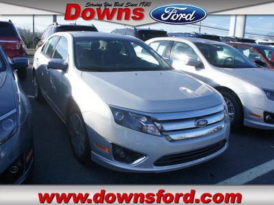 ford fusion 2012 silver sedan sel gasoline 4 cylinders front wheel drive automatic 08753