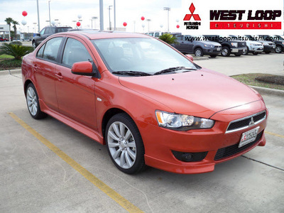 mitsubishi lancer 2011 orange sedan gts gasoline 4 cylinders front wheel drive automatic 78238