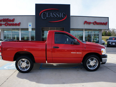 dodge ram pickup 1500 2007 red st gasoline 6 cylinders 2 wheel drive automatic 76210