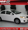 toyota corolla 2010 white sedan le gasoline 4 cylinders front wheel drive automatic 91731