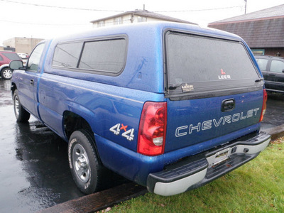 chevrolet silverado 1500 2003 blue pickup truck gasoline 6 cylinders 4 wheel drive automatic 14224