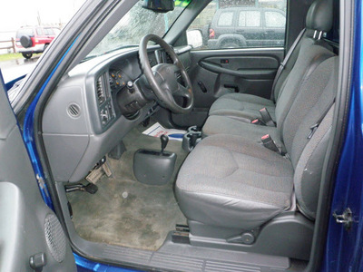 chevrolet silverado 1500 2003 blue pickup truck gasoline 6 cylinders 4 wheel drive automatic 14224