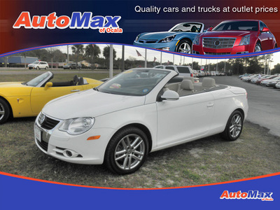 volkswagen eos 2008 white lux gasoline 4 cylinders front wheel drive automatic 34474