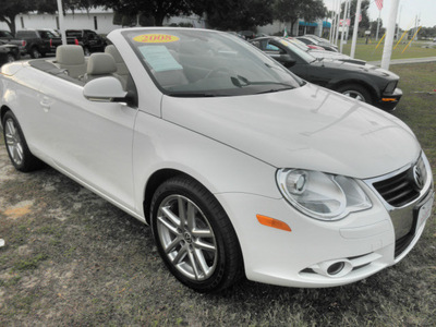 volkswagen eos 2008 white lux gasoline 4 cylinders front wheel drive automatic 34474