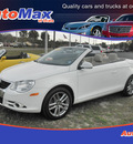 volkswagen eos 2008 white lux gasoline 4 cylinders front wheel drive automatic 34474