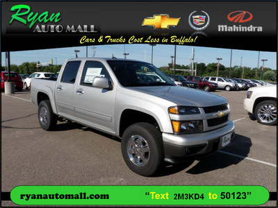 chevrolet colorado 2012 silver lt gasoline 5 cylinders 4 wheel drive 4 speed automatic 55313