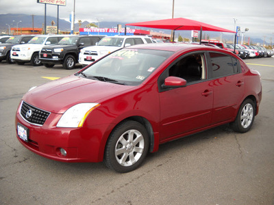 nissan sentra 2008 red sedan gasoline 4 cylinders front wheel drive automatic 79925