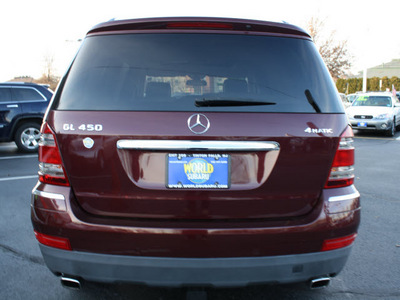 mercedes benz gl class 2007 barolo red suv gl450 gasoline 8 cylinders all whee drive automatic 07701