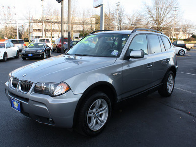 bmw x3 2006 silver gray suv 3 0i gasoline 6 cylinders all whee drive automatic 07701