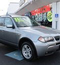 bmw x3 2006 silver gray suv 3 0i gasoline 6 cylinders all whee drive automatic 07701