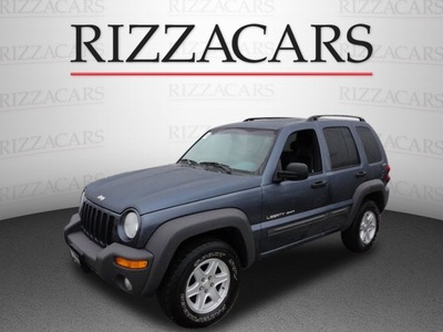 jeep liberty 2002 blue suv sport 4x4 flex fuel v6 4 wheel drive automatic with overdrive 60546