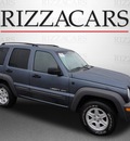 jeep liberty 2002 blue suv sport 4x4 flex fuel v6 4 wheel drive automatic with overdrive 60546
