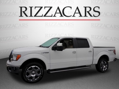 ford f 150 2010 white lariat 4x4 flex fuel 8 cylinders 4 wheel drive automatic with overdrive 60546