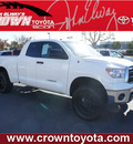 toyota tundra 2010 white pickup truck double cab gasoline 8 cylinders 2 wheel drive automatic 91761