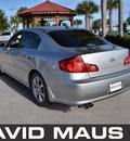 infiniti g35 2005 silver sedan gasoline 6 cylinders rear wheel drive automatic 32771