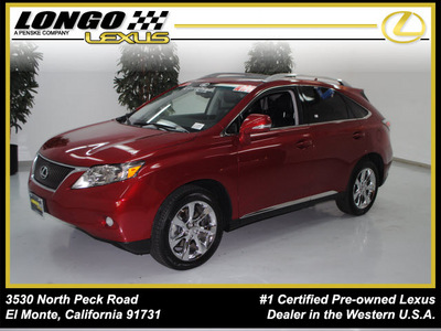lexus rx 350 2010 matador red suv gasoline 6 cylinders all whee drive automatic 91731