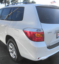 toyota highlander 2008 white suv gasoline 6 cylinders front wheel drive automatic 34474