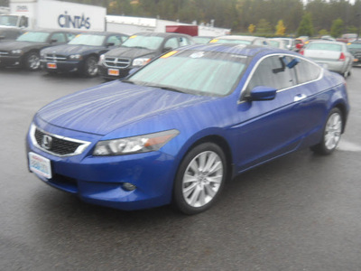 honda accord 2010 blue coupe ex l gasoline 6 cylinders front wheel drive 5 speed automatic 99212