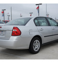 chevrolet malibu 2005 silver sedan gasoline 4 cylinders front wheel drive automatic 77090