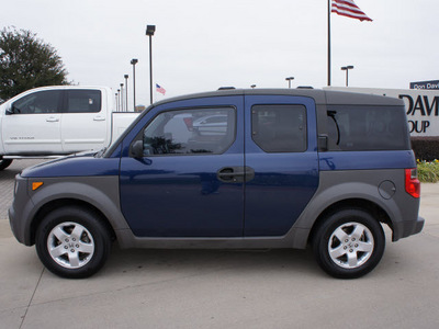honda element 2003 dk  blue suv ex gasoline 4 cylinders dohc all whee drive automatic with overdrive 76018
