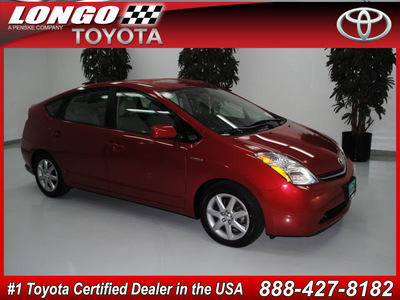 toyota prius 2009 red hatchback touring hybrid 4 cylinders front wheel drive automatic 91731