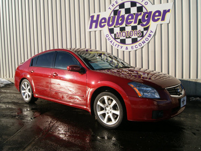 nissan maxima 2007 red sedan 3 5 se gasoline 6 cylinders front wheel drive automatic 80905