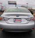 hyundai sonata hybrid 2011 silver sedan hybrid 4 cylinders front wheel drive automatic 46410