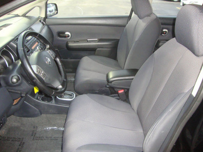nissan versa 2008 black hatchback sl gasoline 4 cylinders front wheel drive automatic 60443