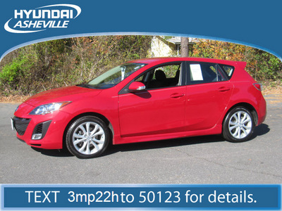 mazda mazda3 2010 red hatchback gasoline 4 cylinders front wheel drive automatic 28805