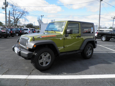 jeep wrangler 2010 lime green suv sport gasoline 6 cylinders 4 wheel drive automatic 32447
