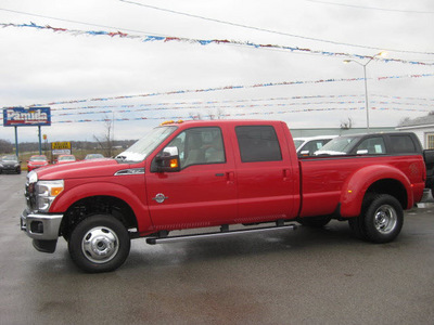 ford f 350 super duty 2012 red lariat biodiesel 8 cylinders 4 wheel drive 6 speed automatic 62863